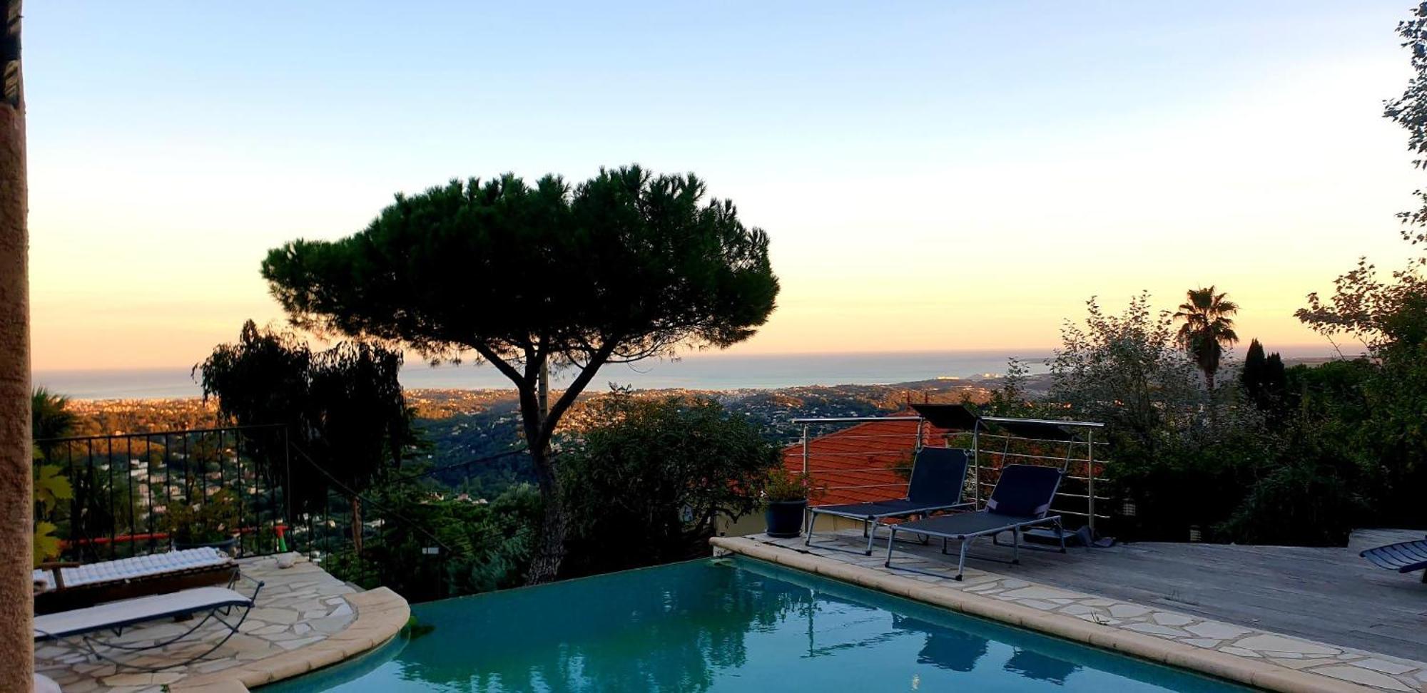 "Aux Balcons Du Riou" Avec Vue Mer 180 Degres Vence Εξωτερικό φωτογραφία