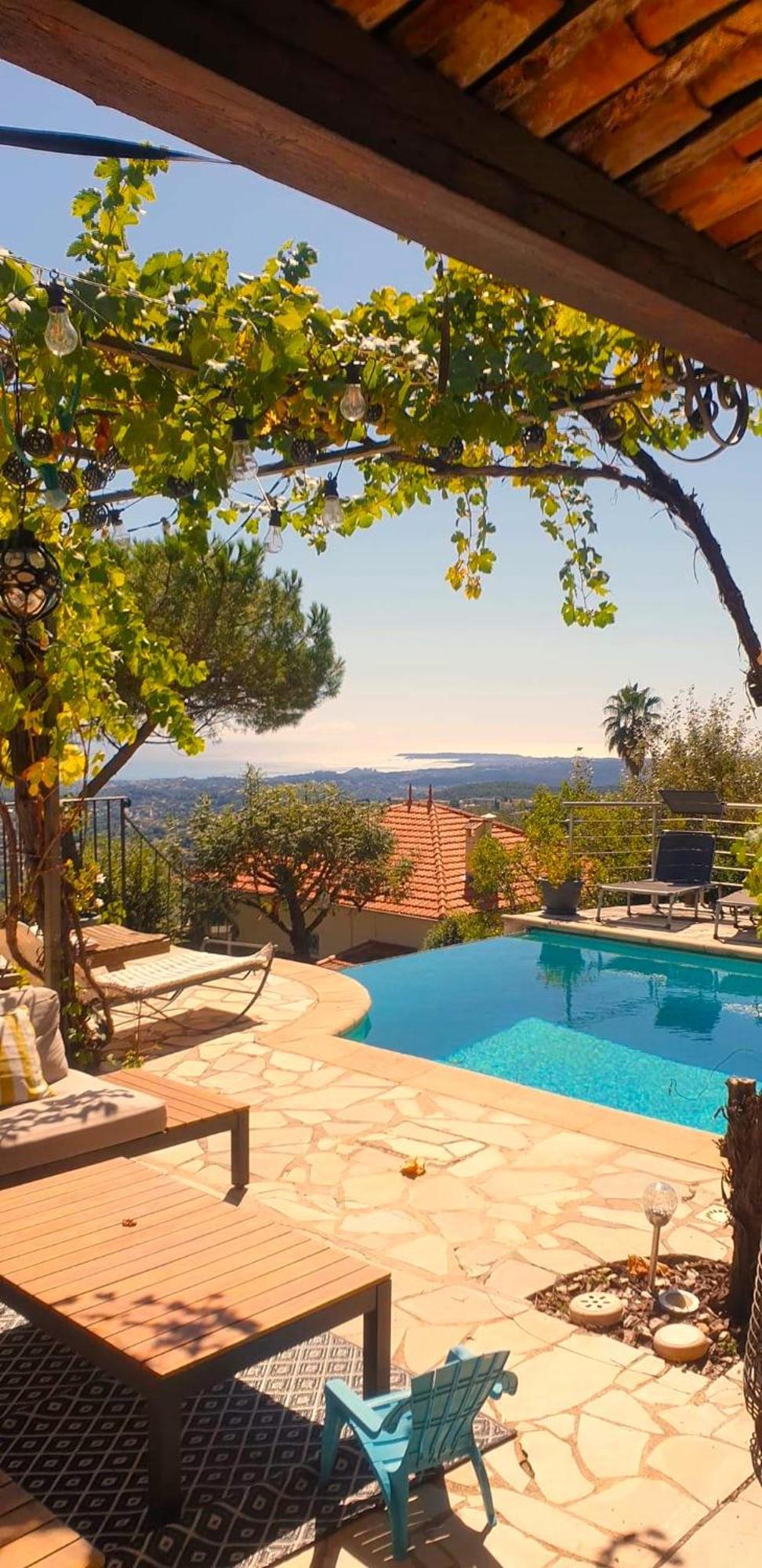 "Aux Balcons Du Riou" Avec Vue Mer 180 Degres Vence Εξωτερικό φωτογραφία